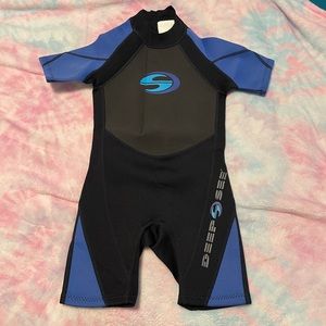 Deep see kids shorty wetsuit M